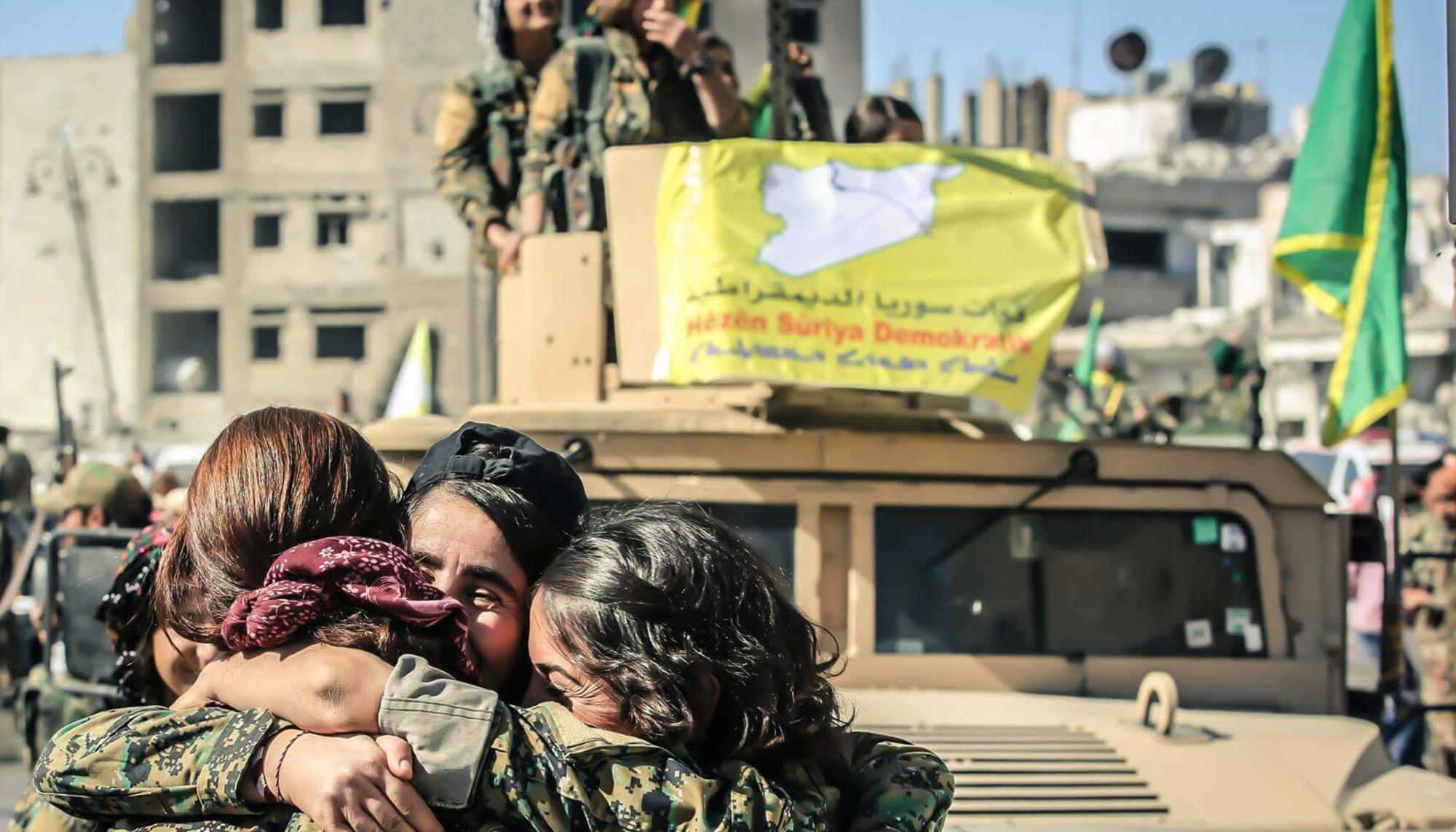 Milicianas de la YPJ kurdas
